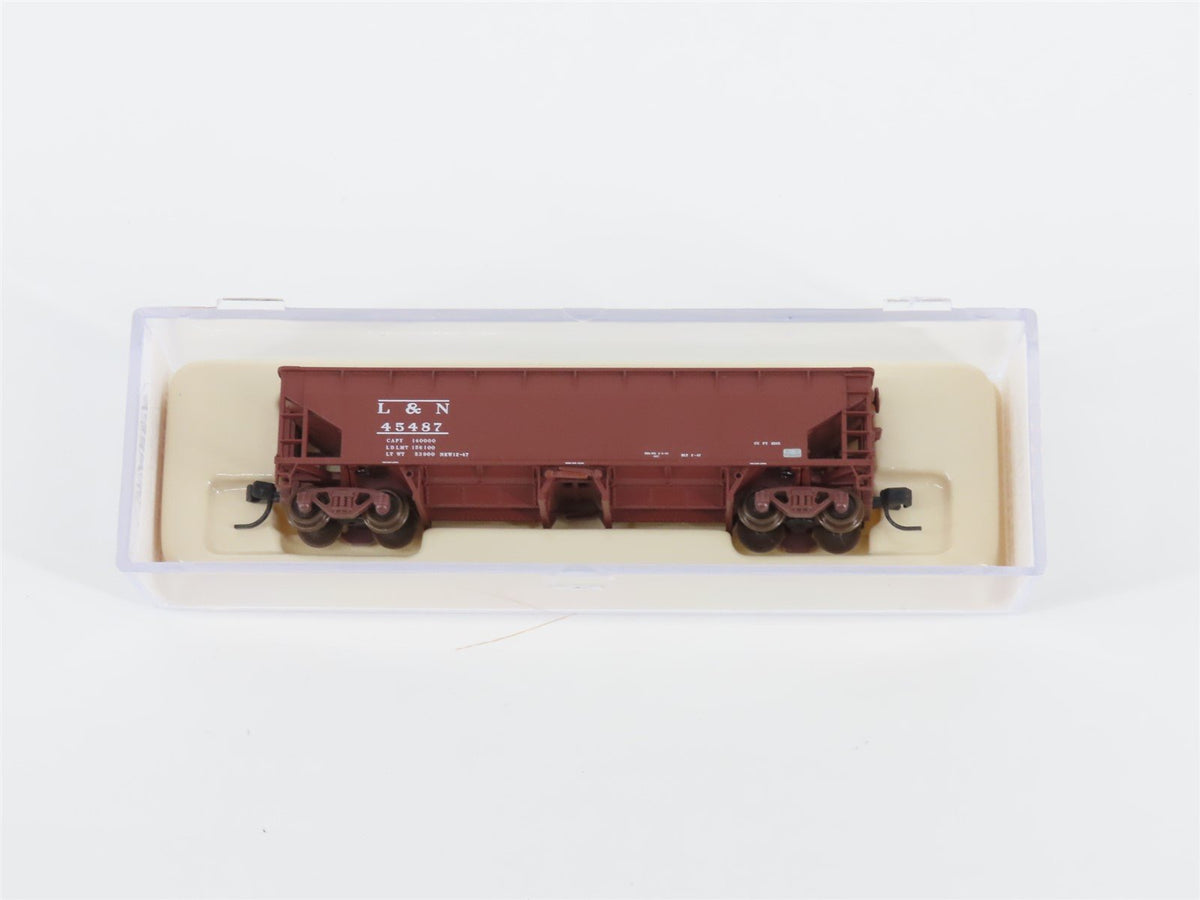 N Scale Atlas 34772-5 L&amp;N Louisville &amp; Nashville 2-Bay Ballast Hopper #45487