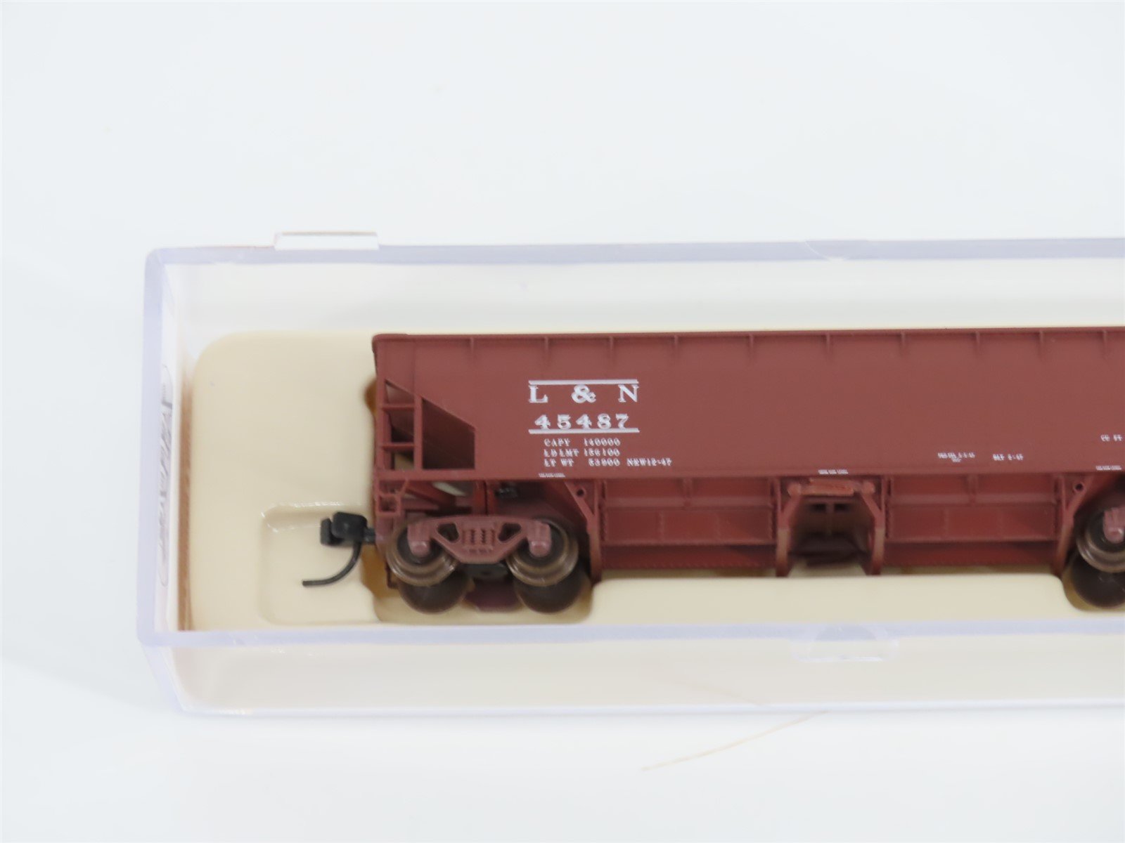 N Scale Atlas 34772-5 L&N Louisville & Nashville 2-Bay Ballast Hopper #45487