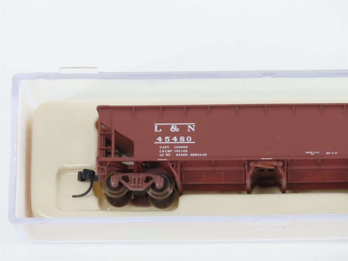 N Scale Atlas 34772-4 L&amp;N Louisville &amp; Nashville 2-Bay Ballast Hopper #45480
