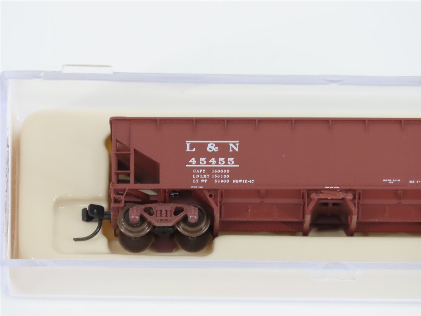N Scale Atlas 34772-3 L&N Louisville & Nashville 2-Bay Ballast Hopper #45455
