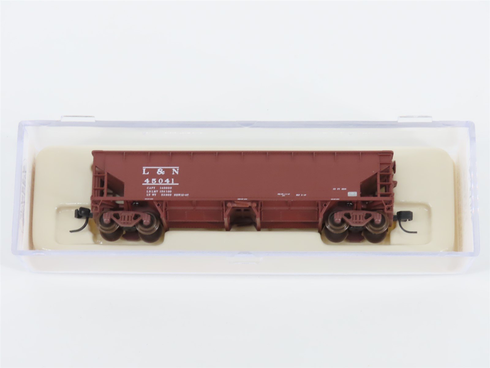 N Scale Atlas 34772-2 L&N Louisville & Nashville 2-Bay Ballast Hopper #45041