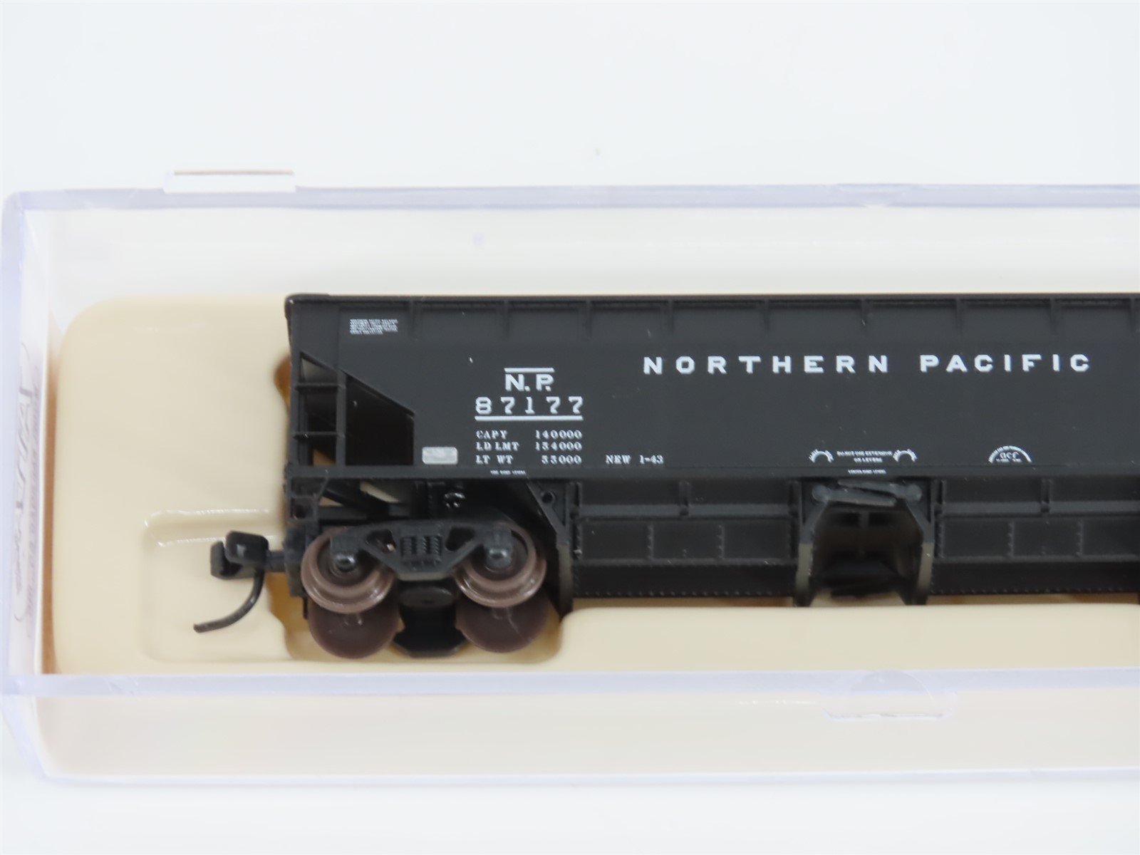 N Scale Atlas 34773-5 NP Northern Pacific 2-Bay 70 Ton Ballast Hopper #87177