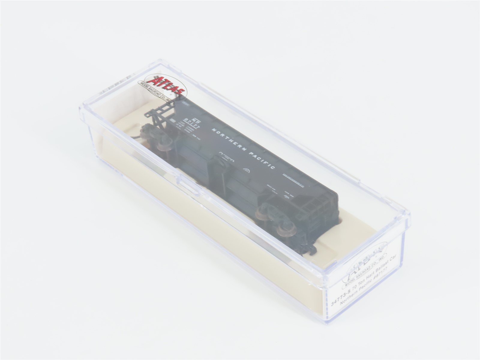 N Scale Atlas 34773-5 NP Northern Pacific 2-Bay 70 Ton Ballast Hopper #87177