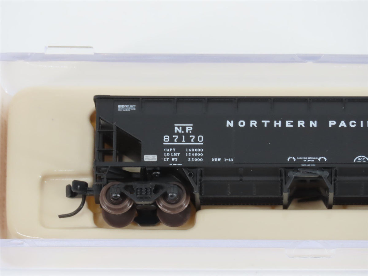N Scale Atlas 34773-4 NP Northern Pacific 2-Bay 70 Ton Ballast Hopper #87170