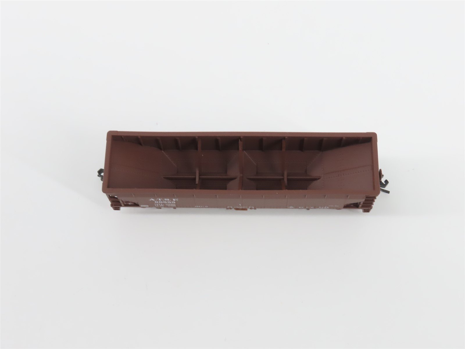 N Scale Atlas 34774-4 ATSF Santa Fe 2-Bay 70 Ton Hart Ballast Hopper #86555