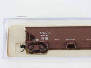 N Scale Atlas 34774-3 ATSF Santa Fe 2-Bay 70 Ton Hart Ballast Hopper #86550