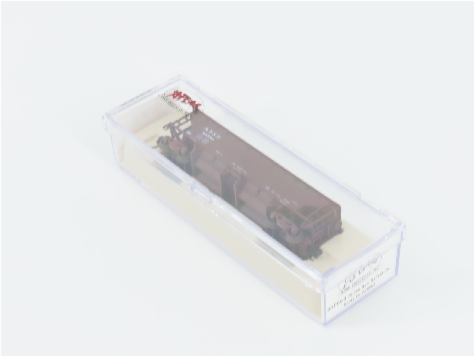 N Scale Atlas 34774-3 ATSF Santa Fe 2-Bay 70 Ton Hart Ballast Hopper #86550