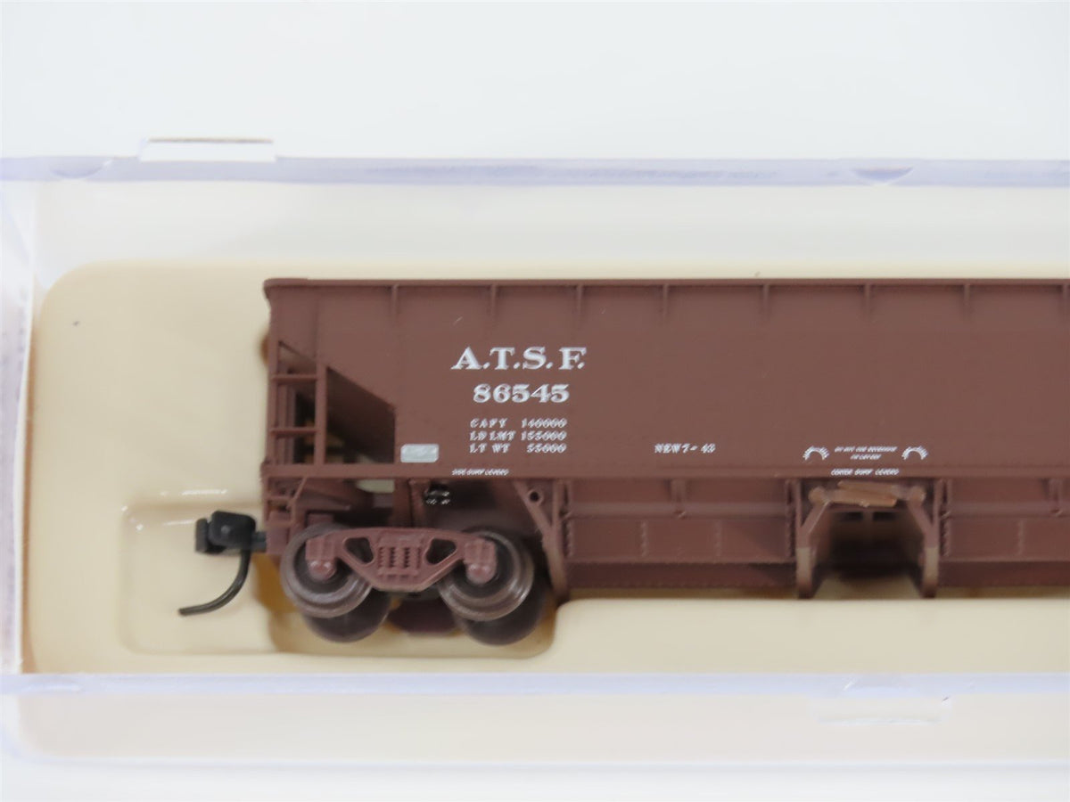 N Scale Atlas 34774-2 ATSF Santa Fe 2-Bay 70 Ton Hart Ballast Hopper #86545
