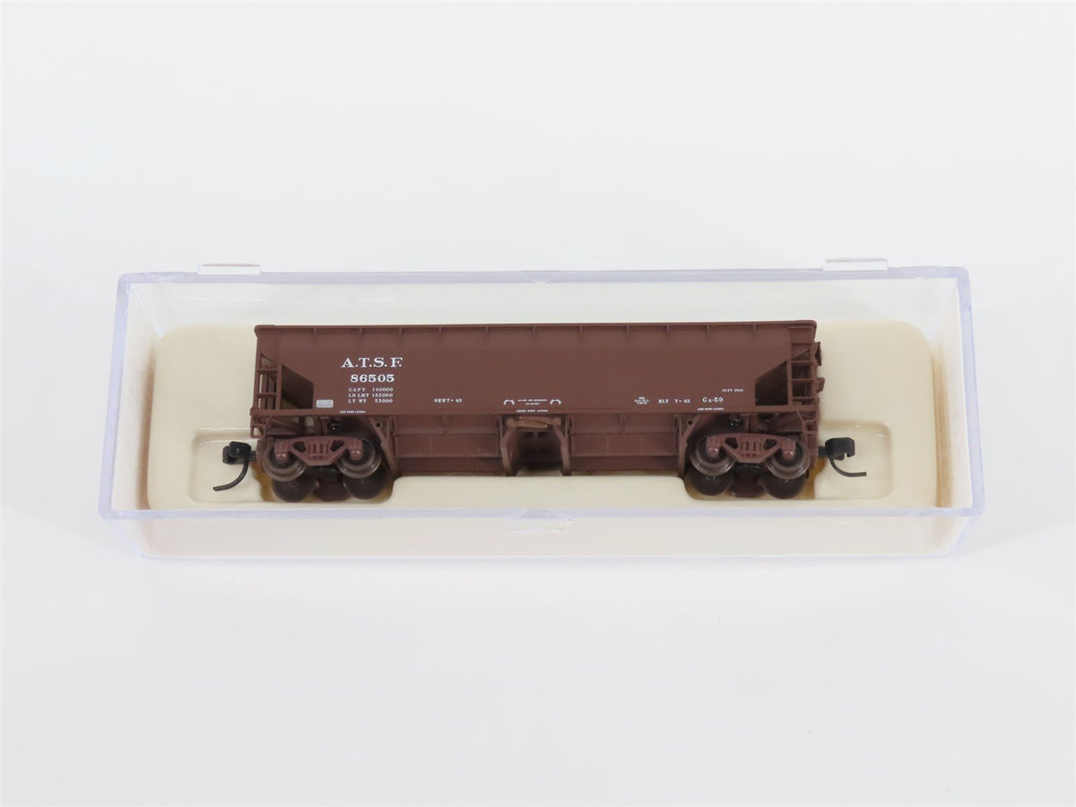 N Scale Atlas 34774-1 ATSF Santa Fe 2-Bay 70 Ton Hart Ballast Hopper #86505