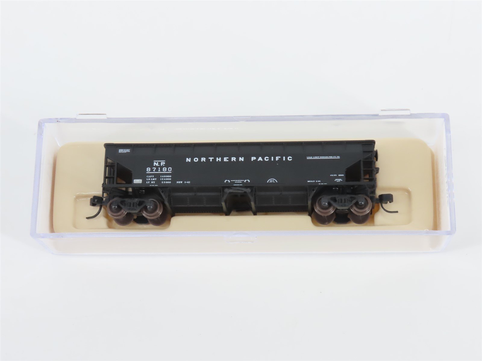 N Scale Atlas 34773-6 NP Northern Pacific 2-Bay 70 Ton Ballast Hopper #87180