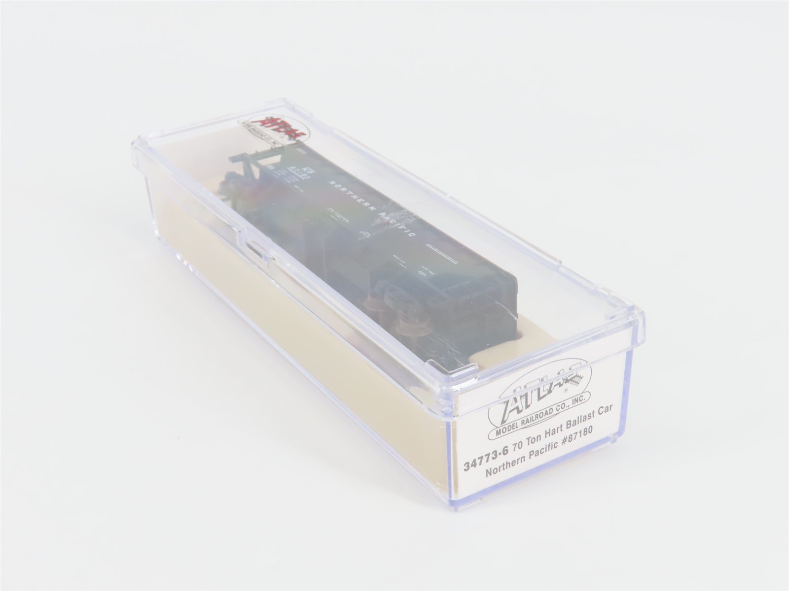 N Scale Atlas 34773-6 NP Northern Pacific 2-Bay 70 Ton Ballast Hopper #87180