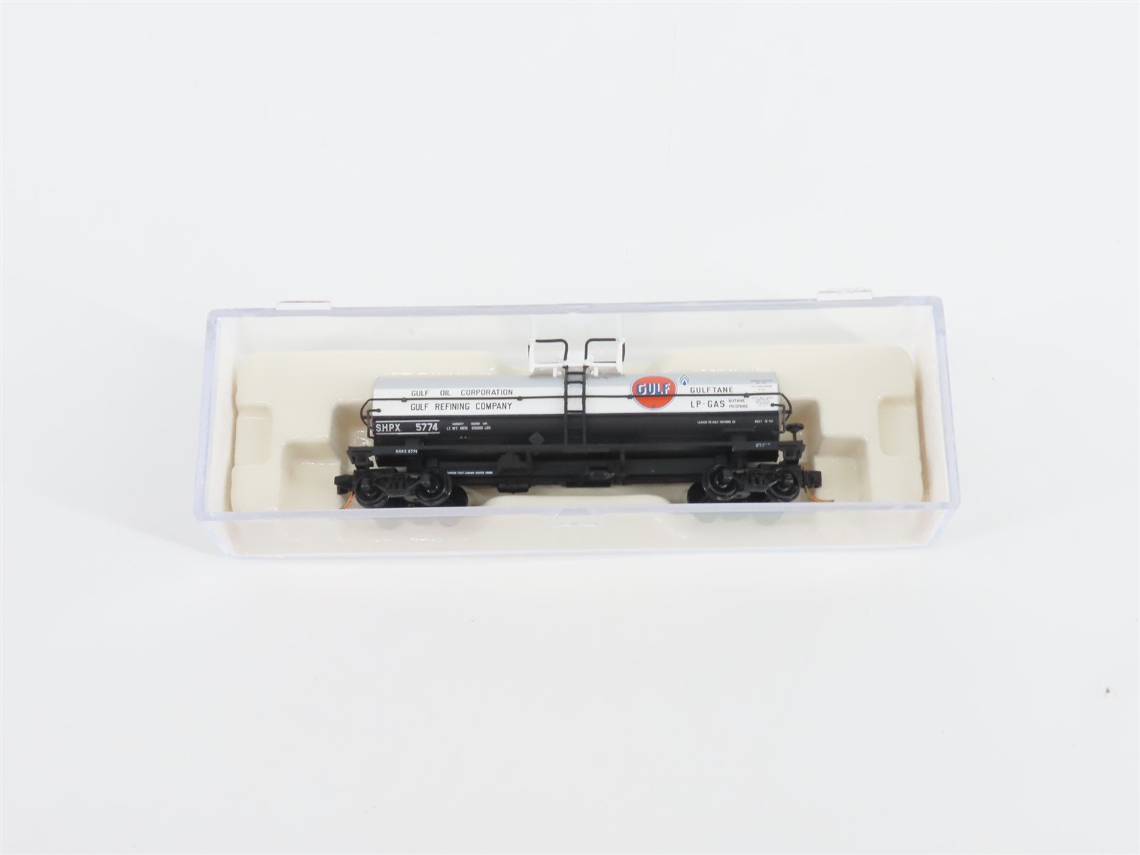 N Scale Atlas 43613 SHPX Gulf Oil Corp 11,000 Gallon Tank Car #5774