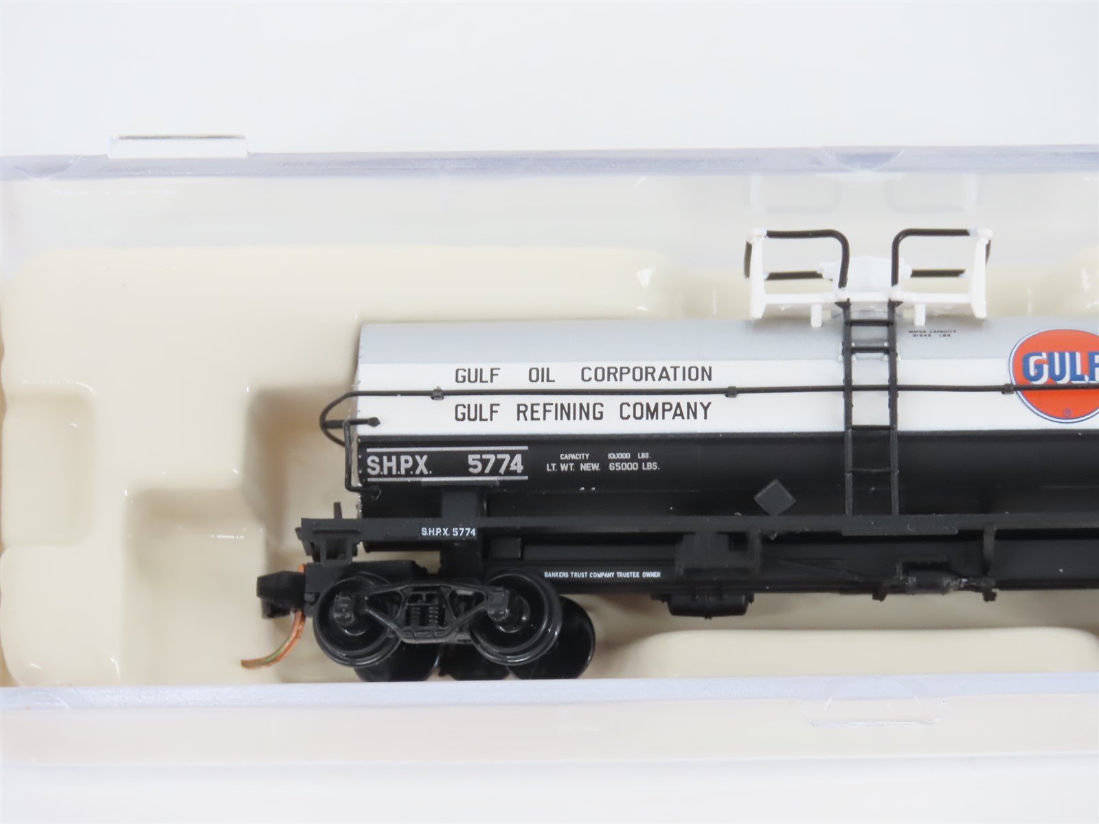 N Scale Atlas 43613 SHPX Gulf Oil Corp 11,000 Gallon Tank Car #5774