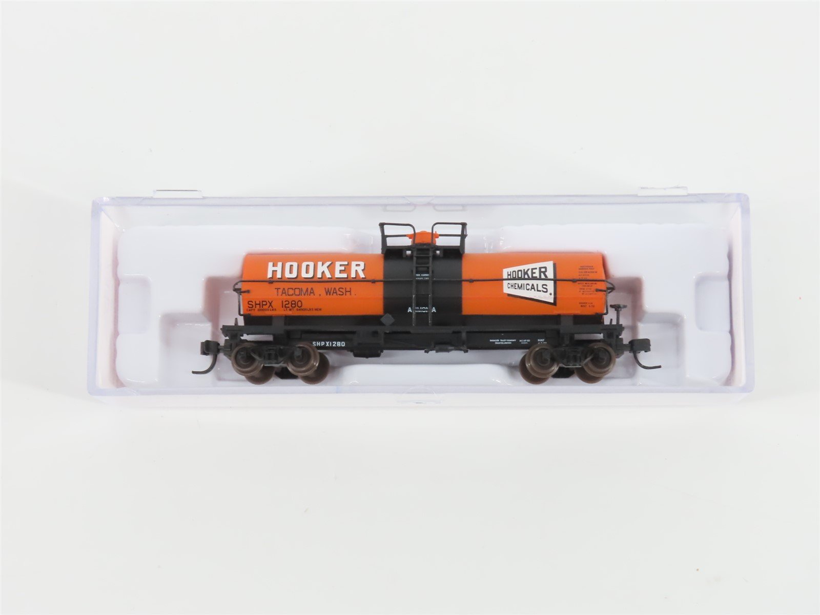 N Scale Atlas 43651 SHPX Hooker Chemical 11,000 Gallon Tank Car #1280