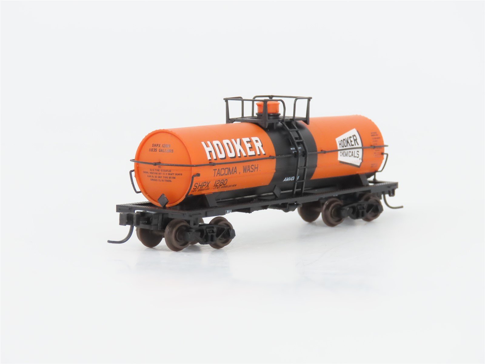 N Scale Atlas 43651 SHPX Hooker Chemical 11,000 Gallon Tank Car #1280