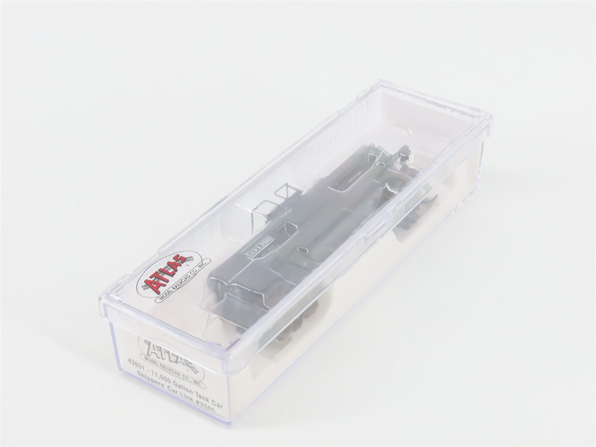 N Scale Atlas 43631 SHPX Shippers&#39; Car Line 11,000 Gallon Tank Car #2580