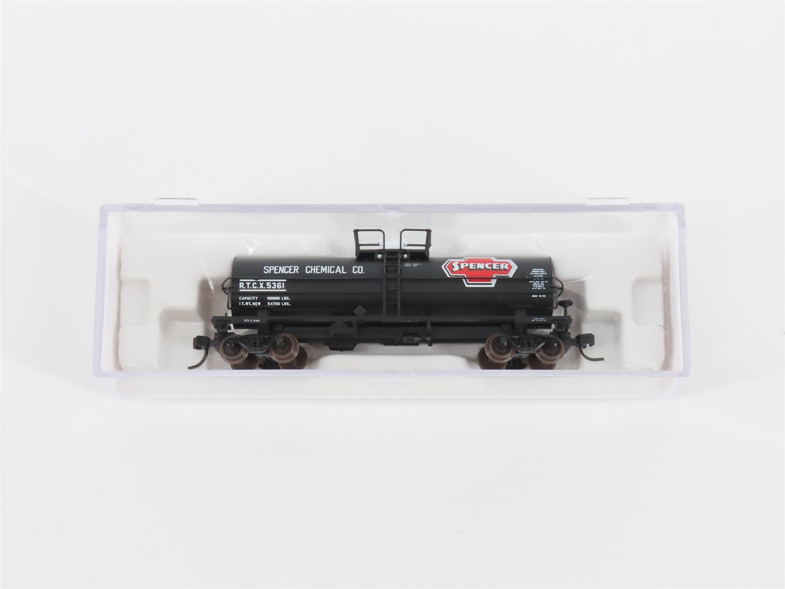 N Scale Atlas 43742 RTCX Spencer Chemical 11,000 Gallon Tank Car #5361