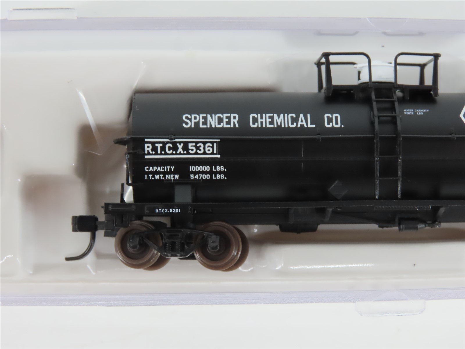 N Scale Atlas 43742 RTCX Spencer Chemical 11,000 Gallon Tank Car #5361