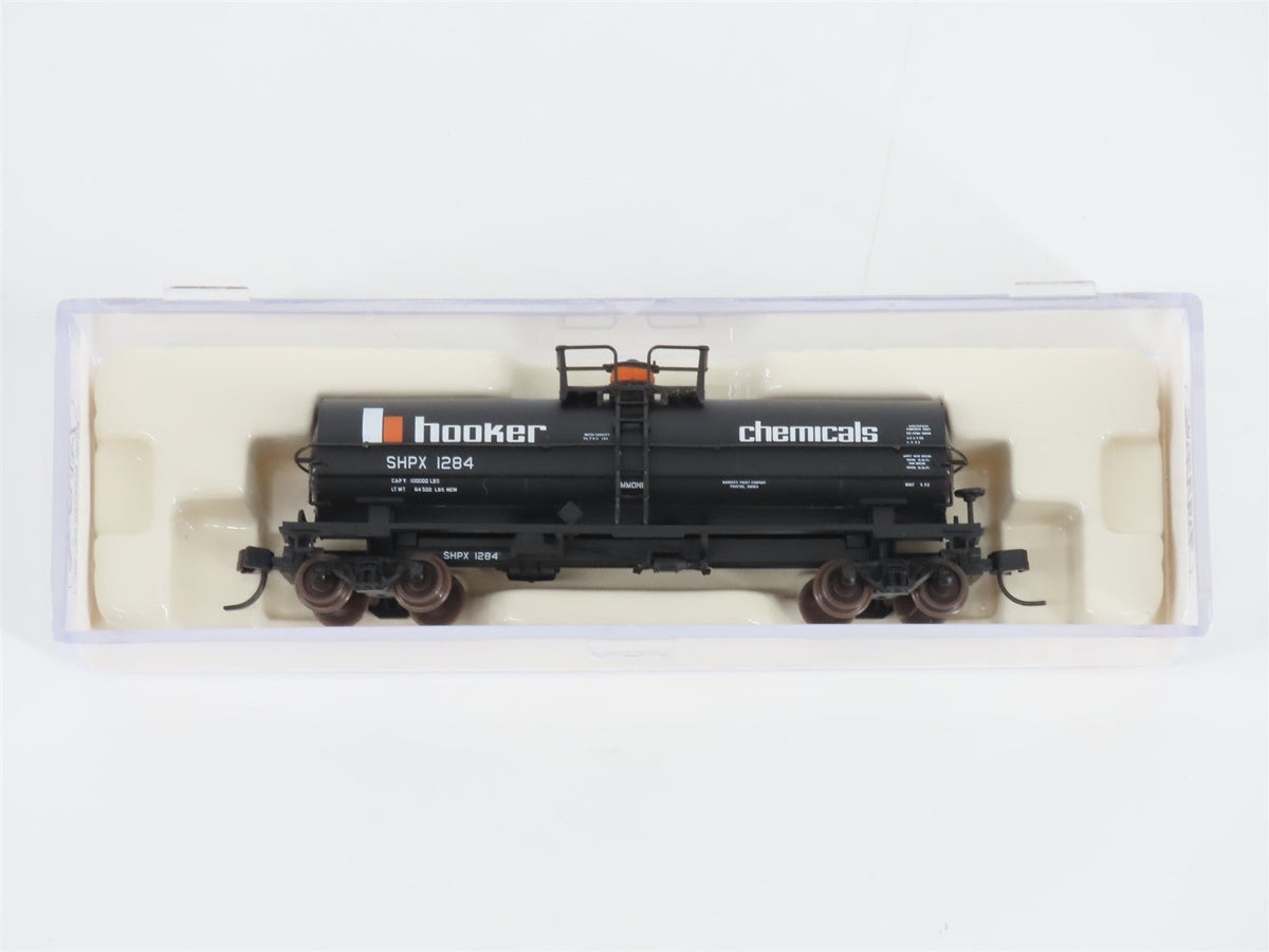 N Scale Atlas 43771 SHPX Hooker Chemicals 11,000 Gallon Tank Car #1284
