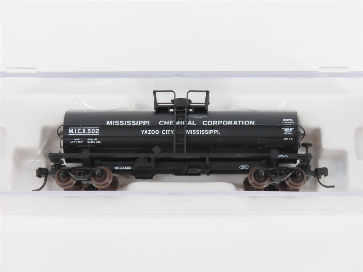 N Scale Atlas 43731 MICX Mississippi Chemical 11,000 Gallon Tank Car #502