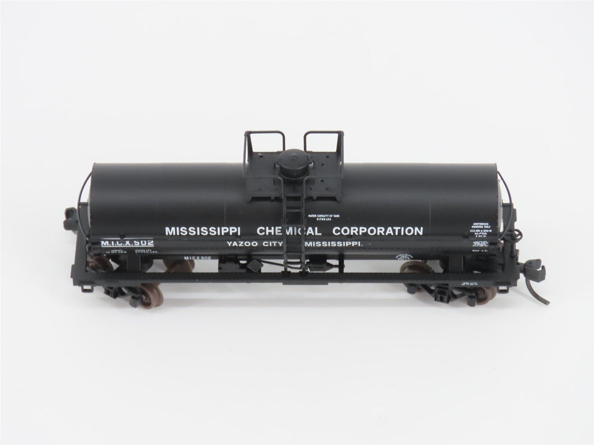 N Scale Atlas 43731 MICX Mississippi Chemical 11,000 Gallon Tank Car #502