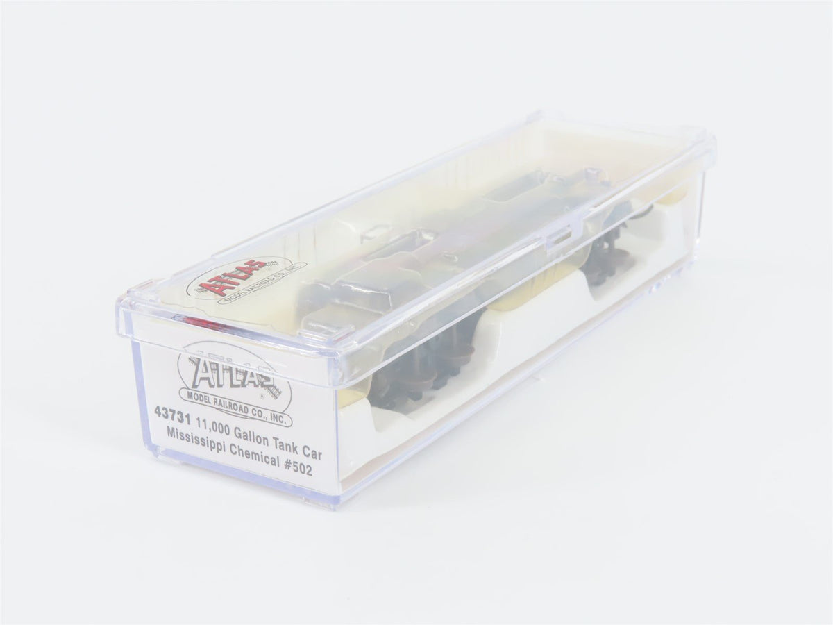 N Scale Atlas 43731 MICX Mississippi Chemical 11,000 Gallon Tank Car #502