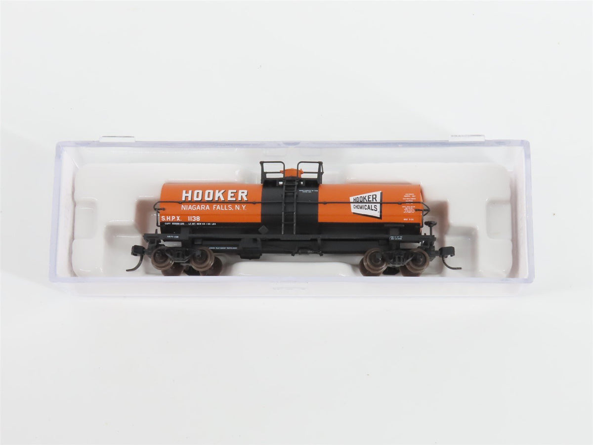 N Scale Atlas 43721 SHPX Hooker Chemicals 11,000 Gallon Tank Car #1138