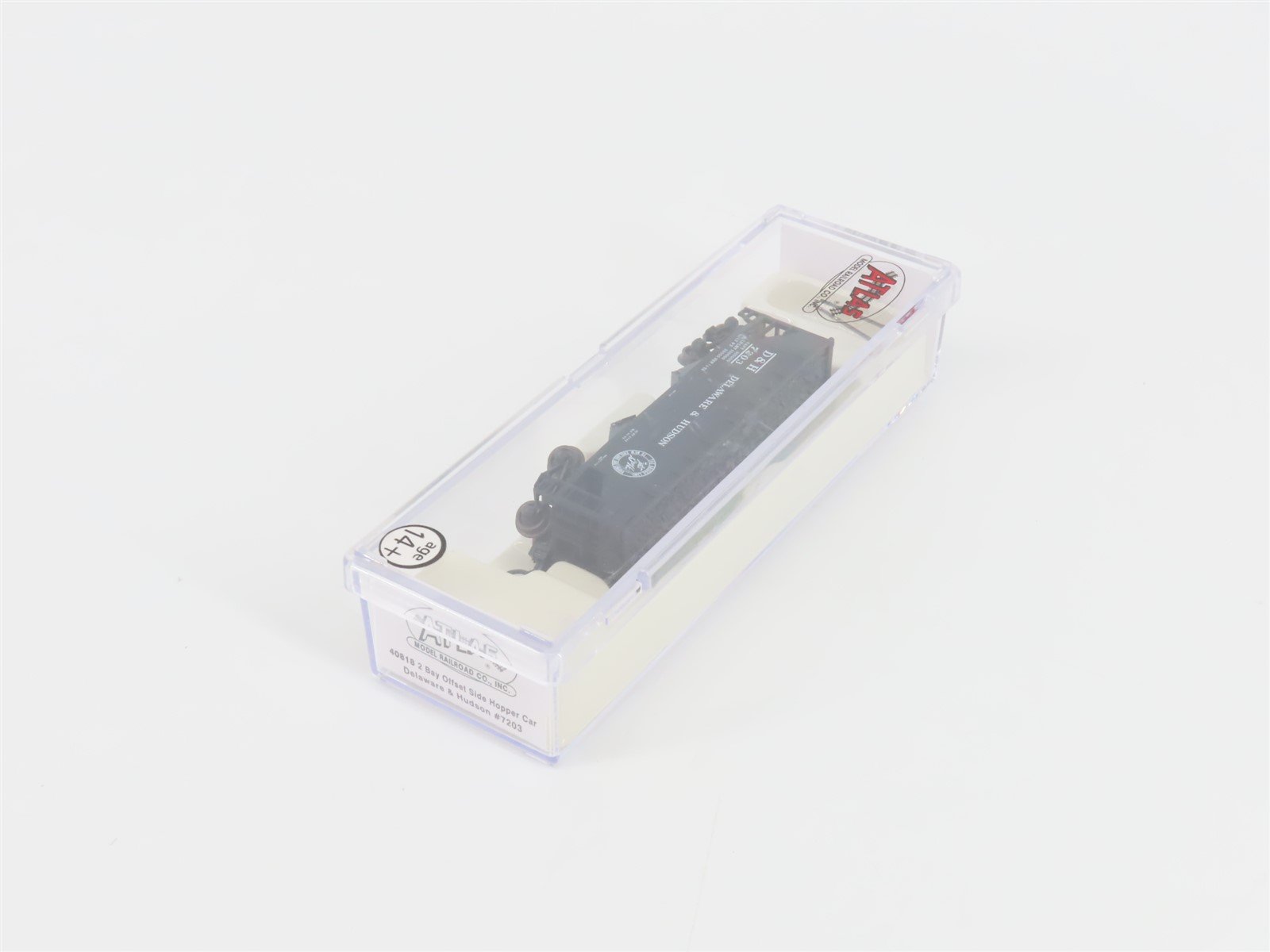 N Scale Atlas 40818 D&H Delaware & Hudson 2-Bay Open Hopper #7203 w/ Load