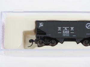 N Scale Atlas 41308 D&H Delaware & Hudson 2-Bay Open Hopper #5469 w/ Load