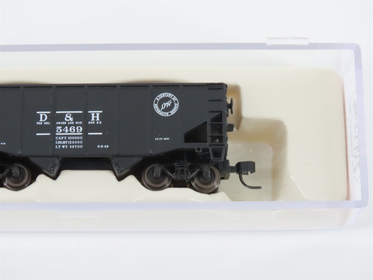 N Scale Atlas 41308 D&amp;H Delaware &amp; Hudson 2-Bay Open Hopper #5469 w/ Load
