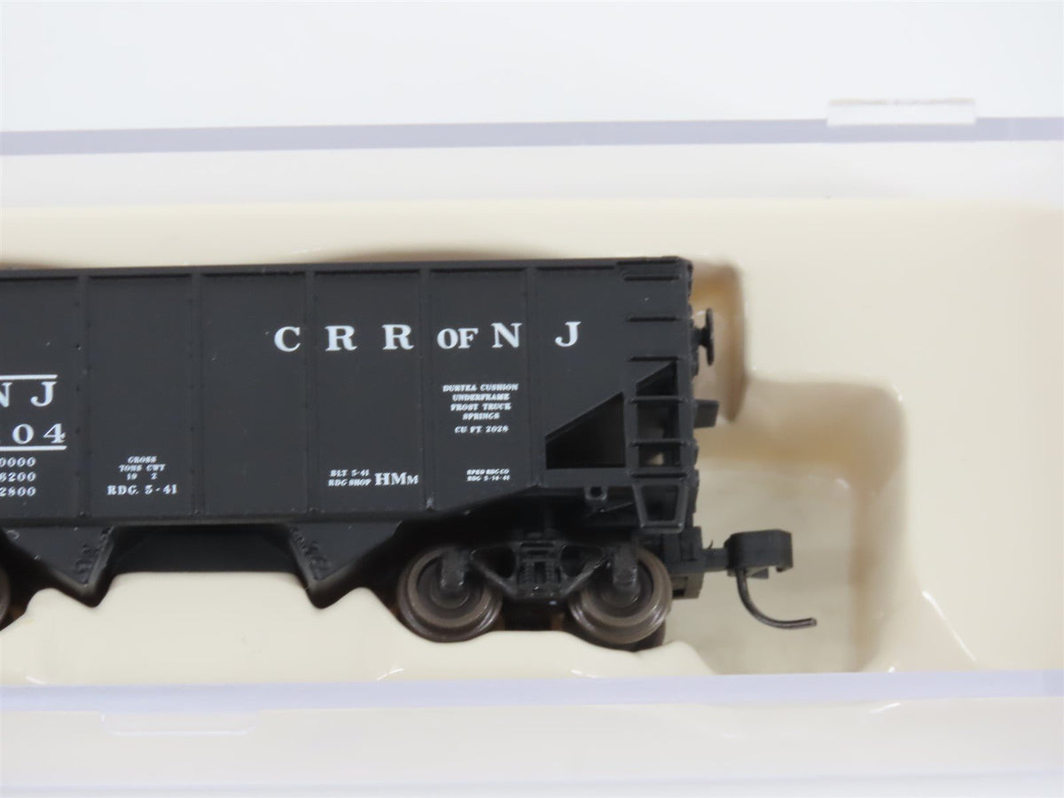 N Scale Atlas 41306 CNJ Jersey Central 2-Bay Open Hopper #67104 w/ Load