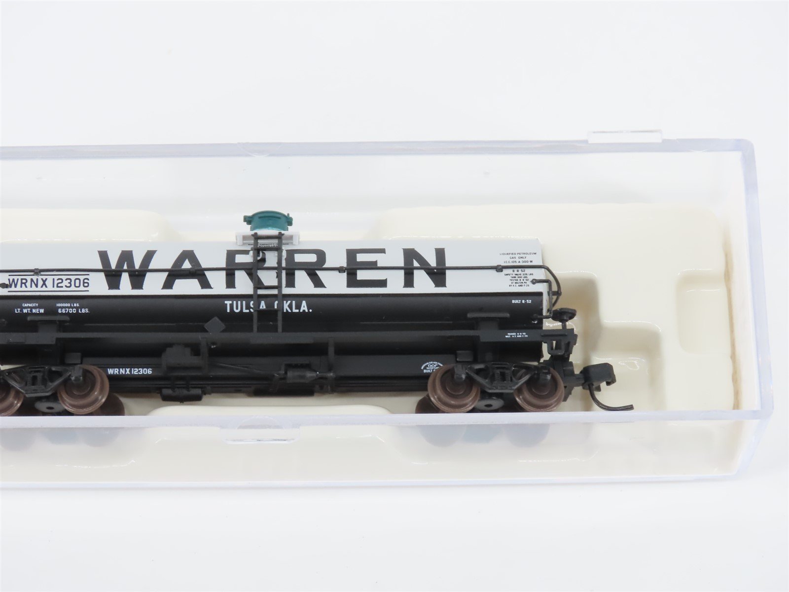 N Scale Atlas 43323 WRNX Warren Petroleum 11,000 Gallon Tank Car #12306