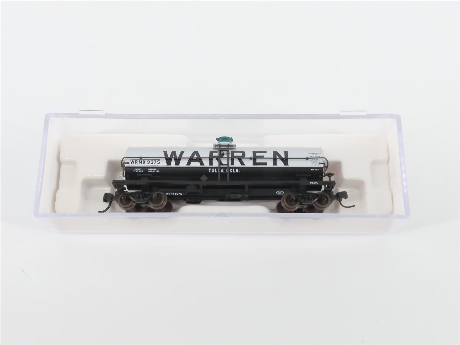 N Scale Atlas 43322 WRNX Warren Petroleum 11,000 Gallon Tank Car #9375