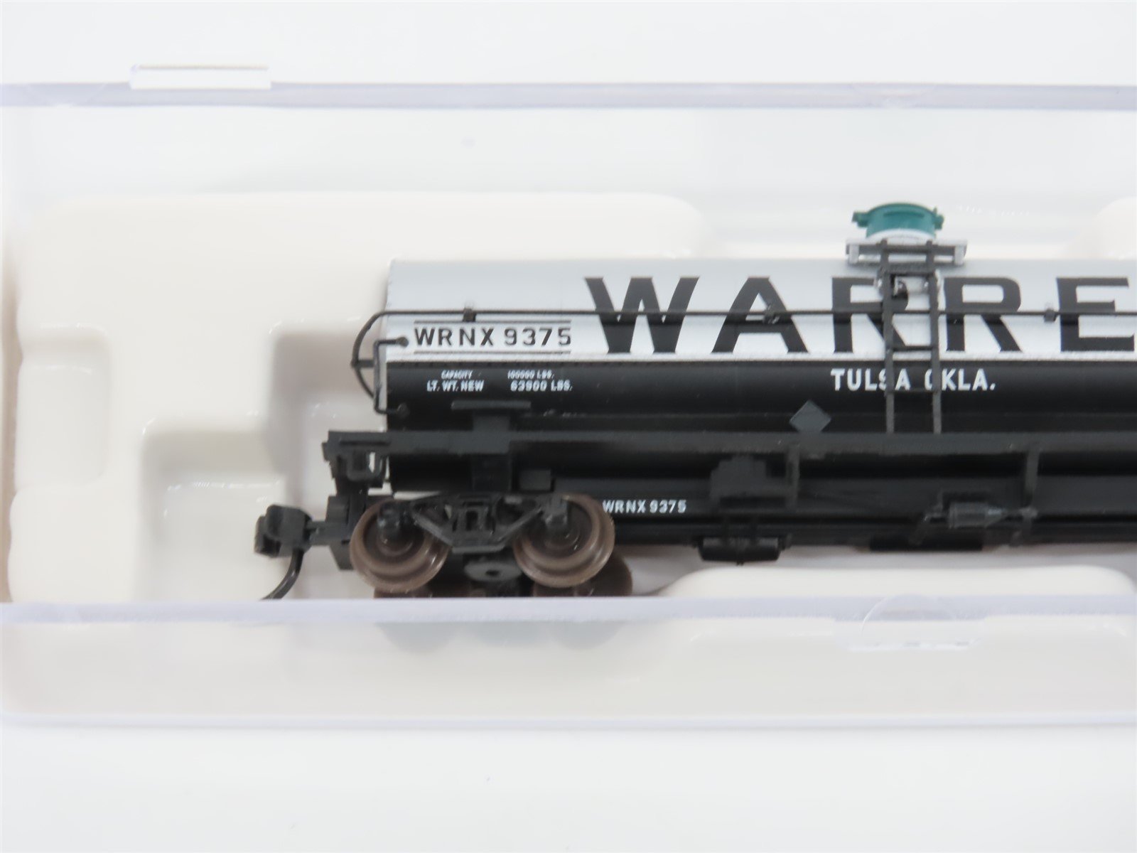 N Scale Atlas 43322 WRNX Warren Petroleum 11,000 Gallon Tank Car #9375