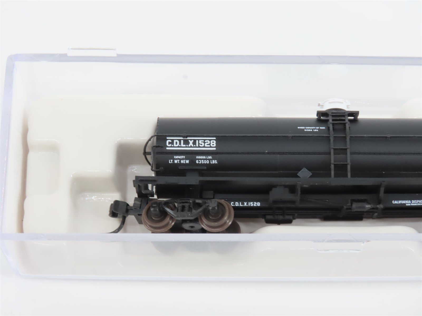 N Scale Atlas 43302 CDLX California Dispatch Line 11,000 Gallon Tank Car #1528