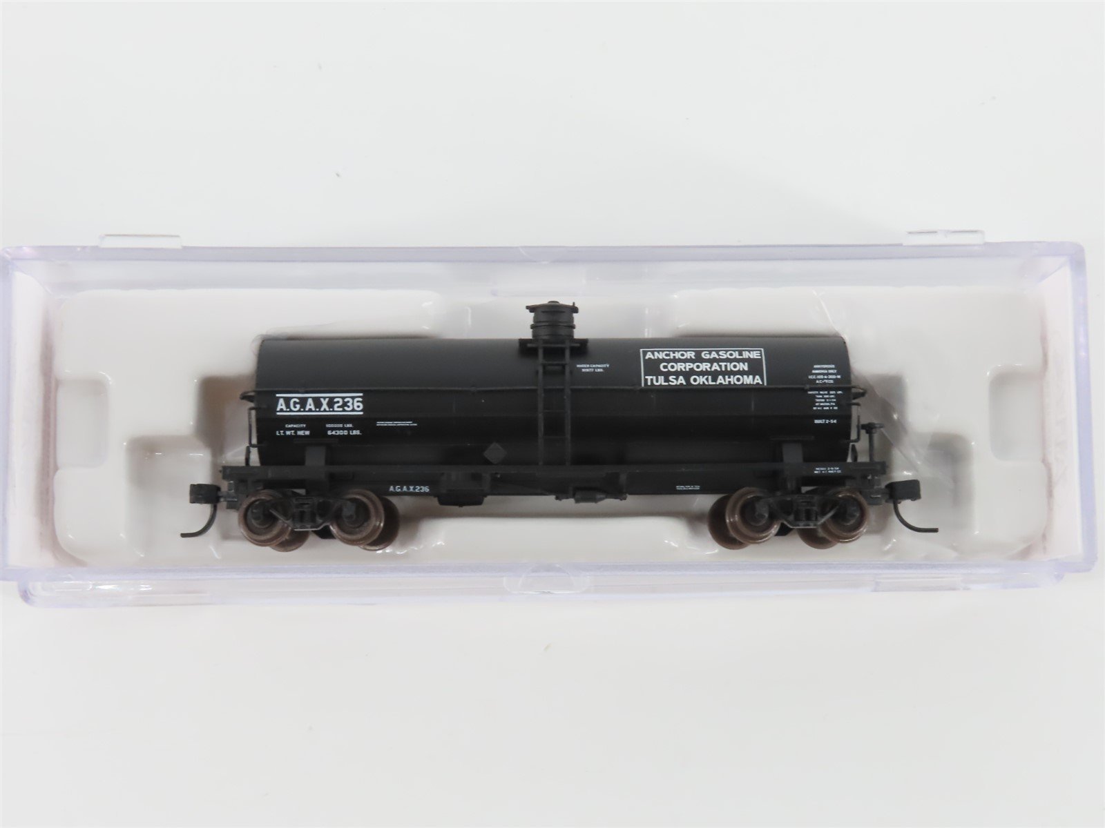 N Scale Atlas 43341 AGAX Anchor Gasoline 11,000 Gallon Tank Car #236