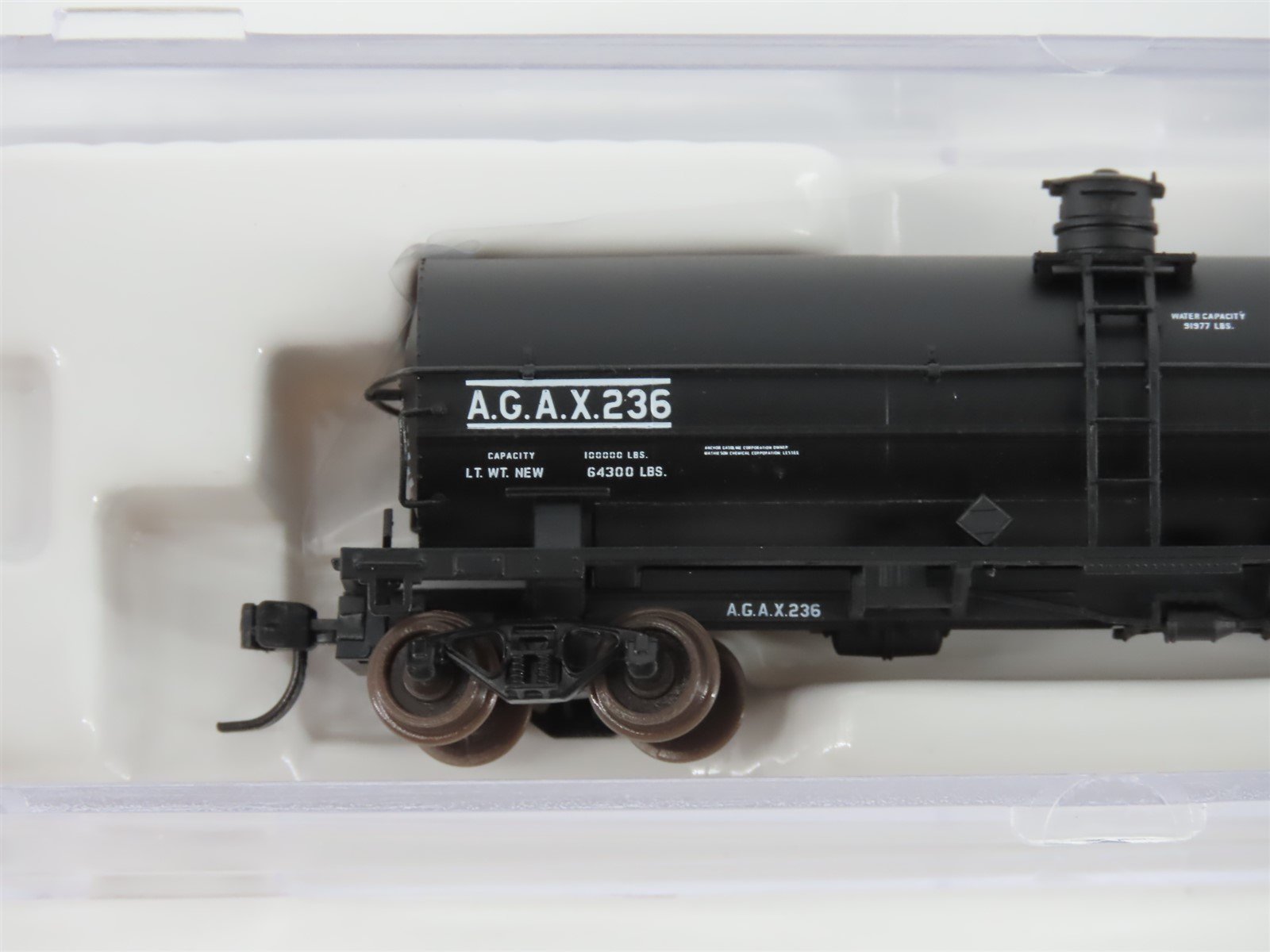 N Scale Atlas 43341 AGAX Anchor Gasoline 11,000 Gallon Tank Car #236
