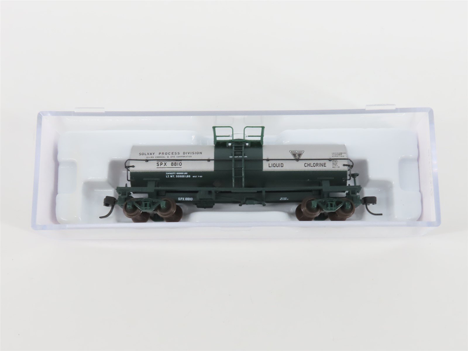 N Scale Atlas 43422 SPX Solvay Process Division 11,000 Gallon Tank Car #8810