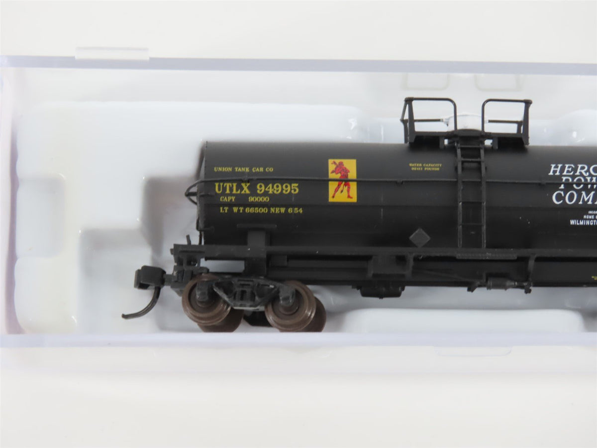 N Scale Atlas 43412 UTLX Hercules Powder Company 11,000 Gallon Tank Car #94995