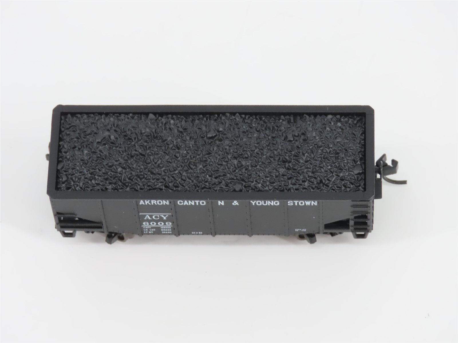 N Scale Atlas 41297 ACY Akron Canton & Youngstown 2-Bay Hopper #6009 w/ Load