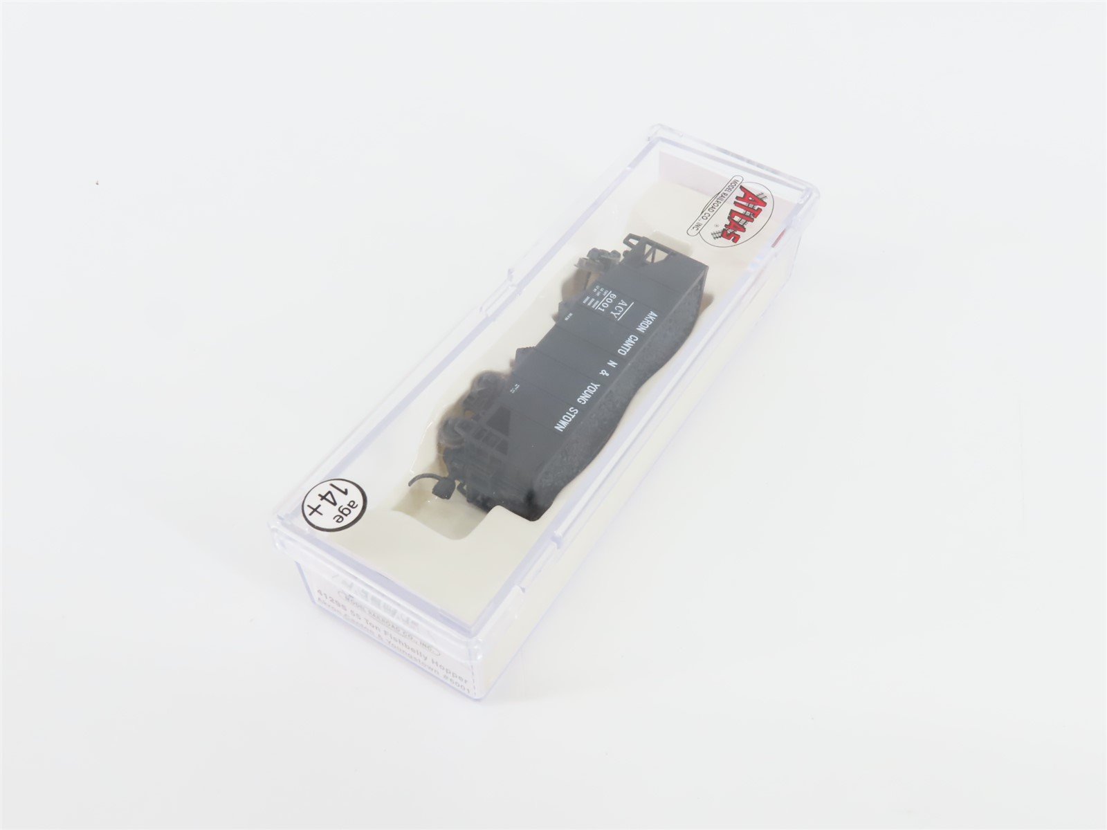 N Scale Atlas 41295 ACY Akron Canton & Youngstown 2-Bay Hopper #6001 w/ Load