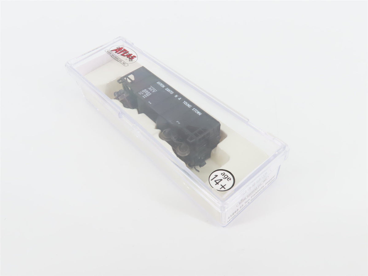 N Scale Atlas 41295 ACY Akron Canton &amp; Youngstown 2-Bay Hopper #6001 w/ Load