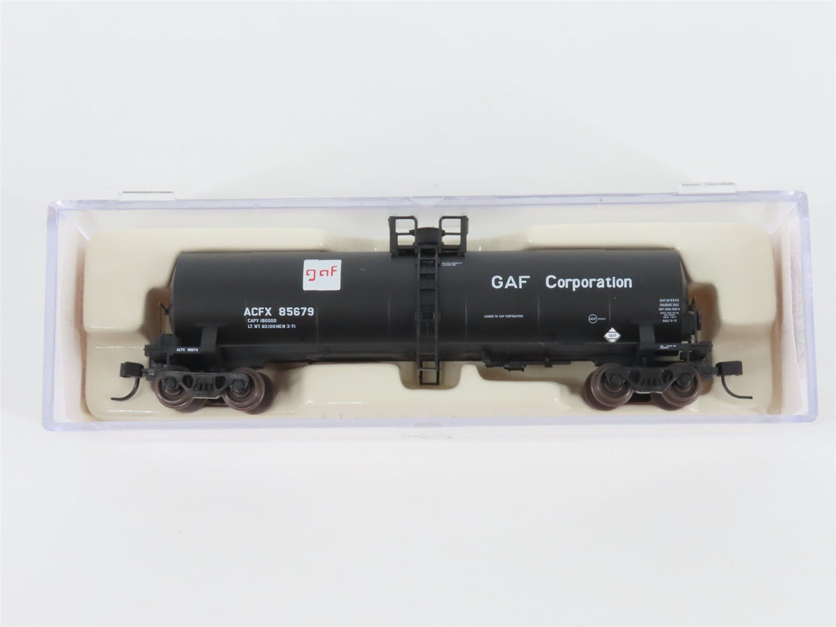 N Scale Atlas 40671 ACFX GAF Corporation 17,360 Gallon Tank Car #85679