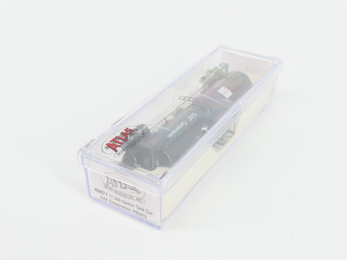 N Scale Atlas 40671 ACFX GAF Corporation 17,360 Gallon Tank Car #85679