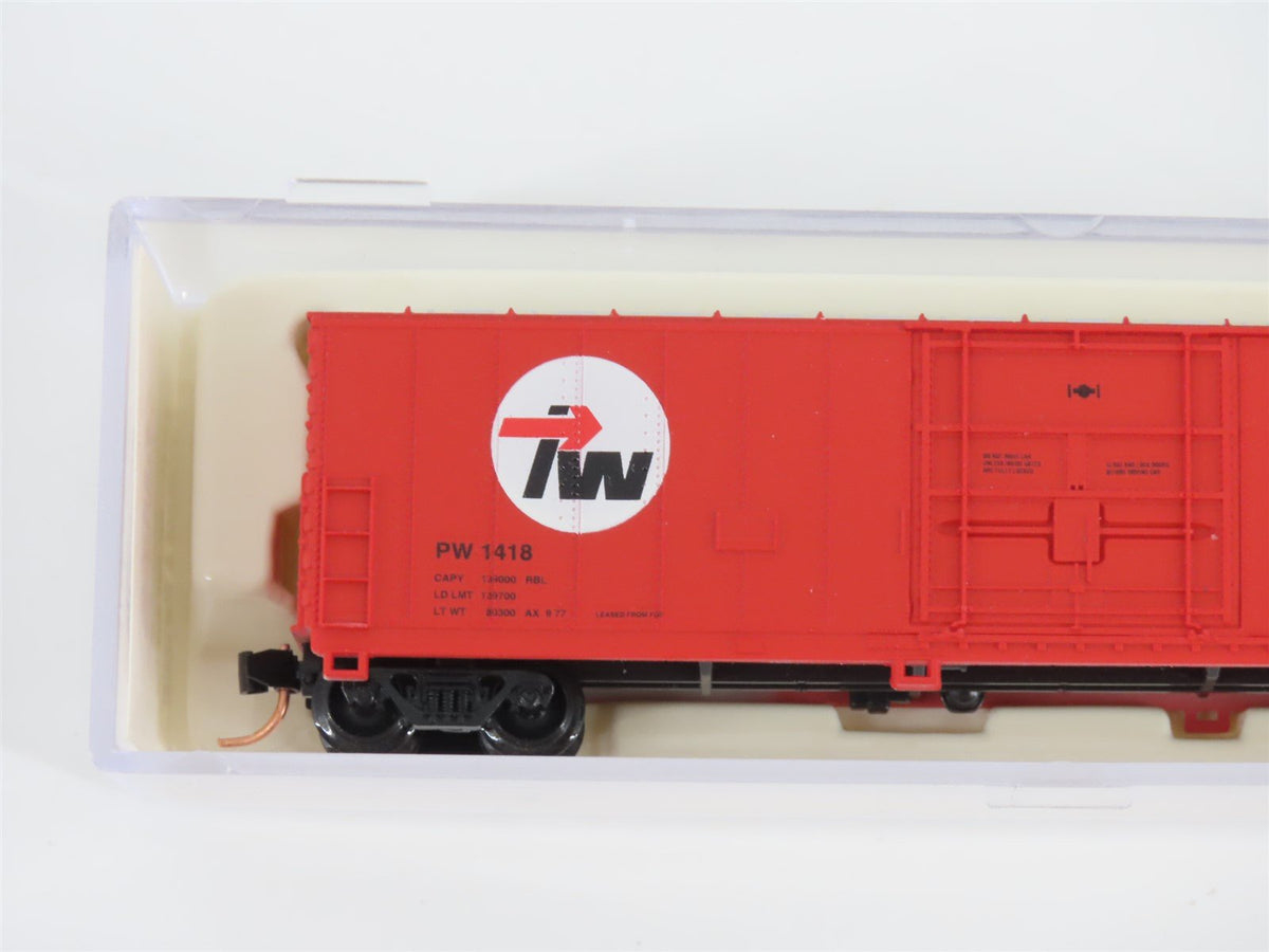 N Scale Atlas 33731 PW Providence &amp; Worcester 50&#39; FGE Box Car #1418