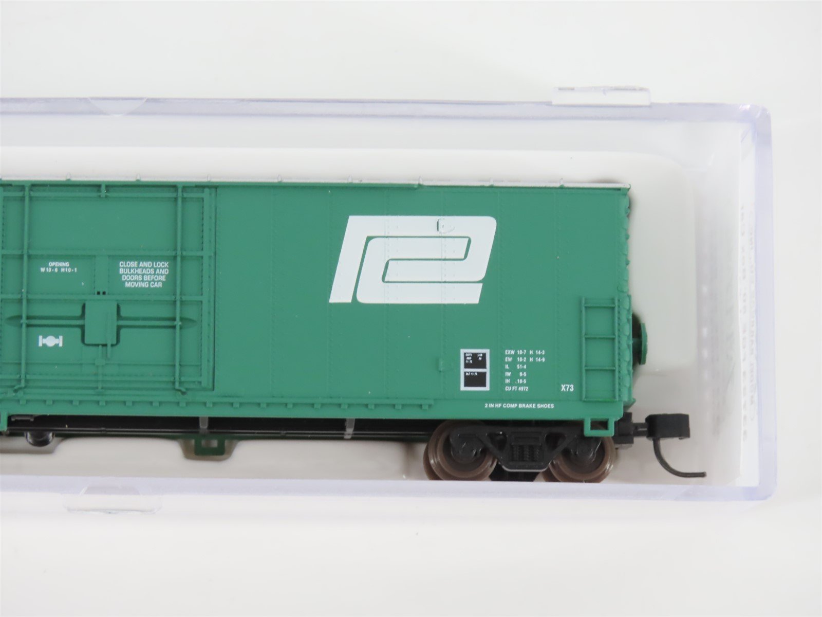 N Scale Atlas 33723 PC Penn Central Railroad 50' FGE Box Car #369282