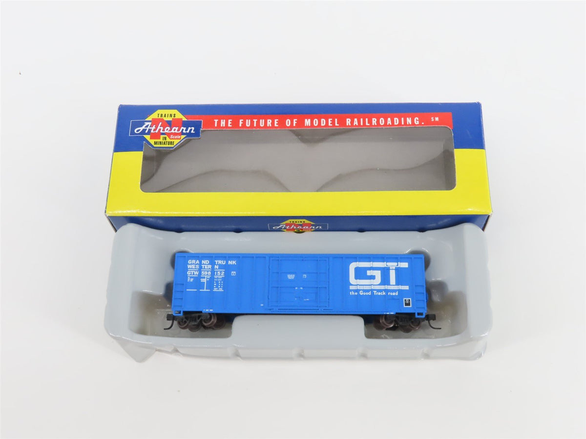 N Scale Athearn 11408 GTW Grand Trunk Western 50&#39; Plug Door Box Car #598152