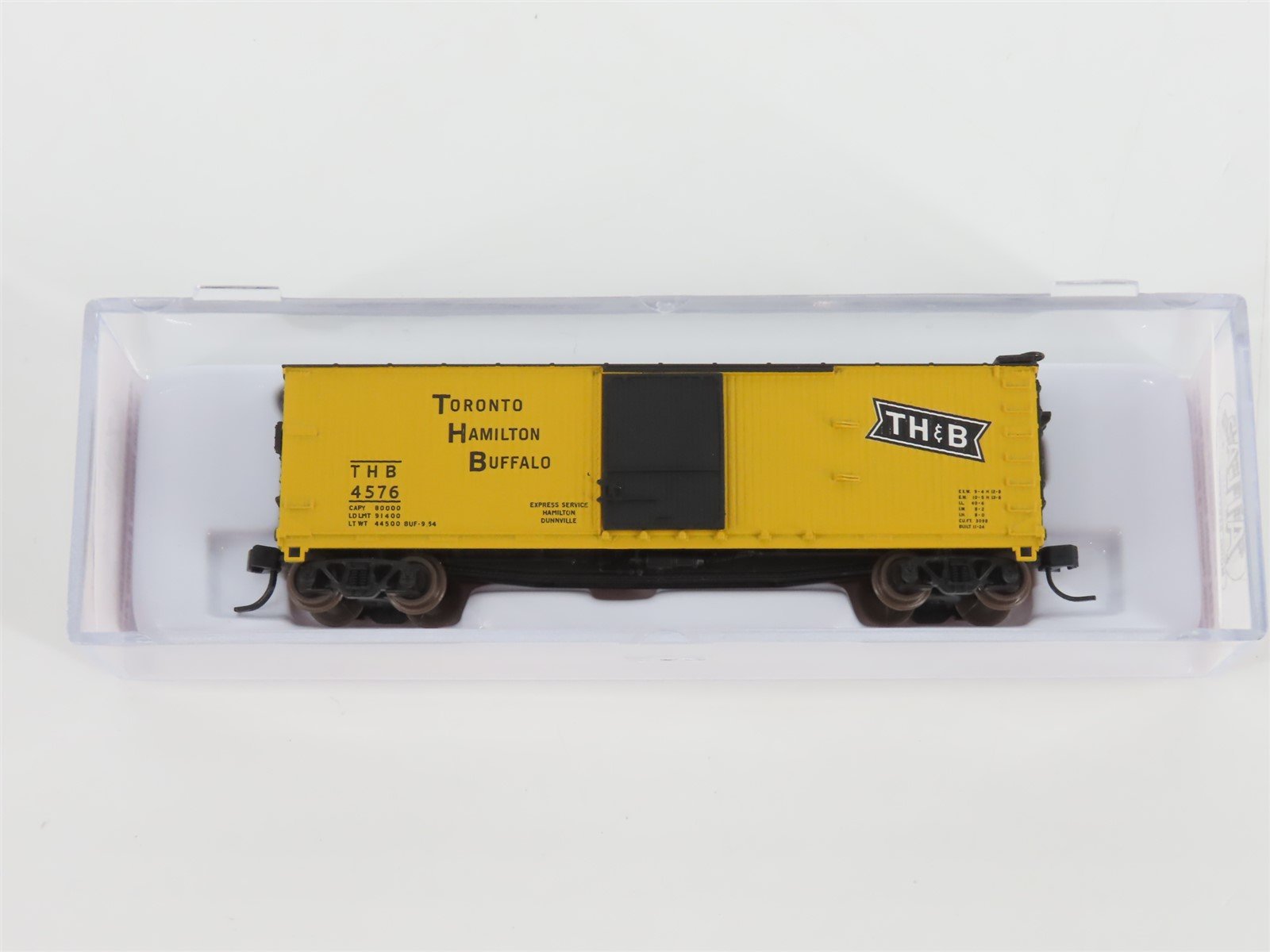 N Scale Atlas 45724 THB Toronto Hamilton & Buffalo Single Door Box Car #4576