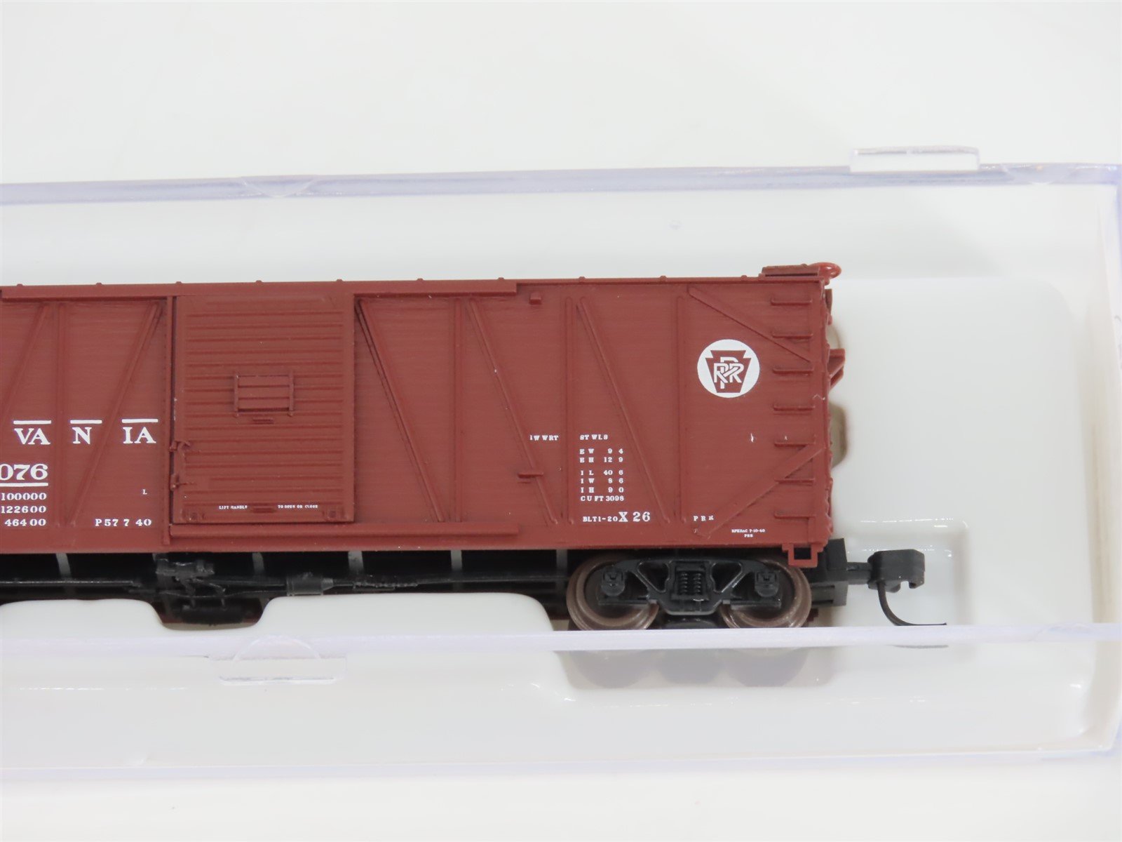 N Scale Atlas 41751 PRR Pennsylvania Railroad Single Door Box Car #44076