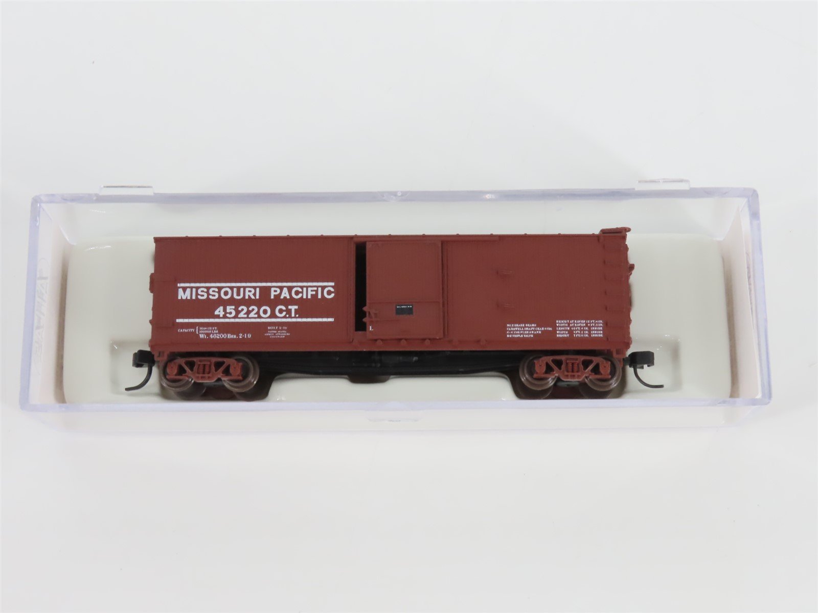 N Scale Atlas 45734 MP Missouri Pacific Railroad Single Door Box Car #45220